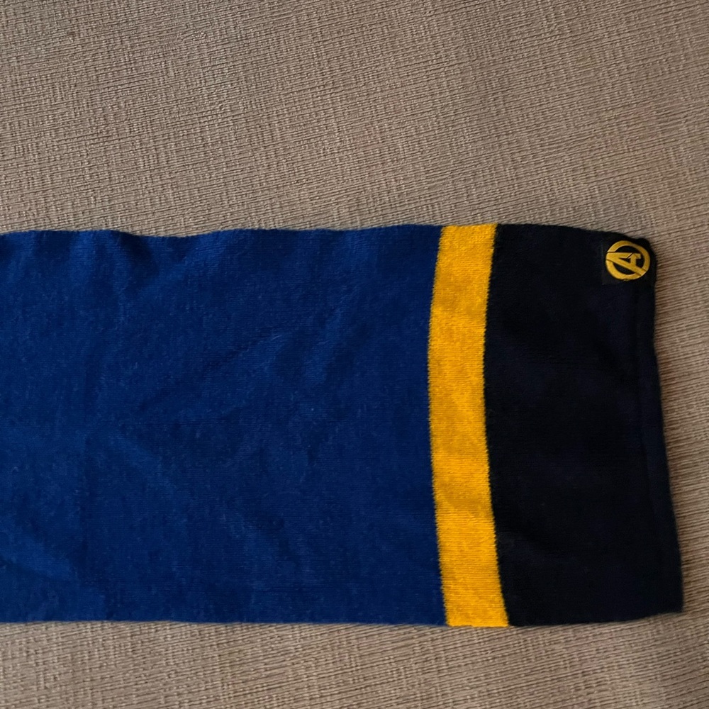 Blue and Yellow Marvel,Avengers Endgame,Blue,Winter,Scarf!